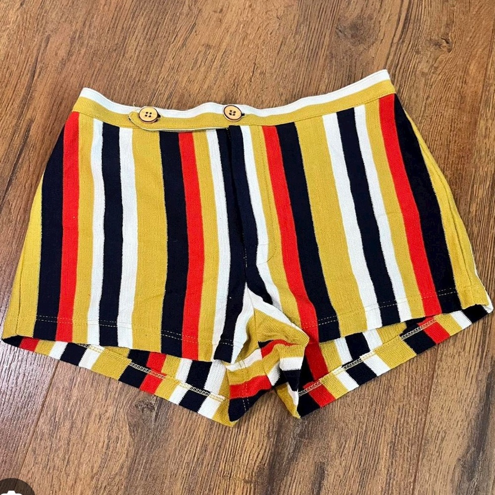 Urban Outfitters Knit Striped Retro Shorts